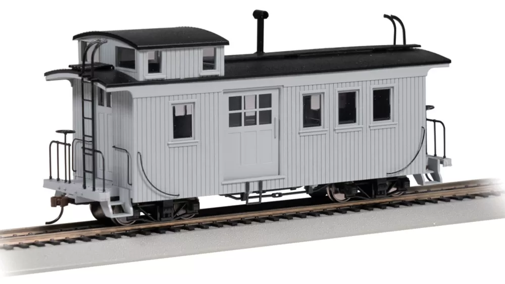 Cabooses*Bachmann Trains Wood Side-Door Caboose - Painted Unlettered - Gray