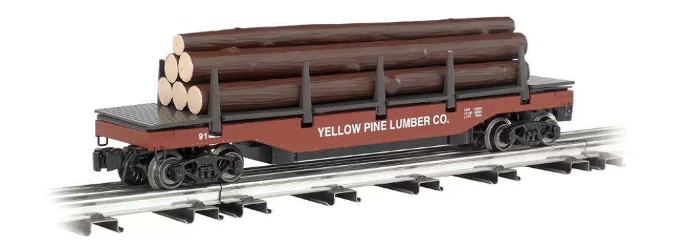 Action & Operating Cars*Bachmann Trains Yellow Pine Lumber Company - Operating Log Dump Car